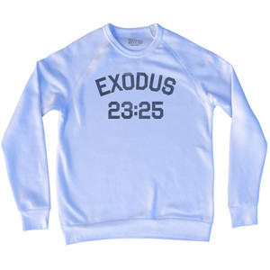 Exodus 23 25 Adult Tri-Blend Sweatshirt by Ultras