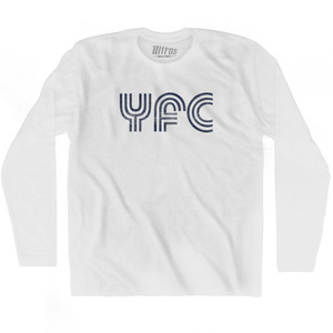 Fredericton Airport YFC Adult Cotton Long Sleeve T-shirt - White