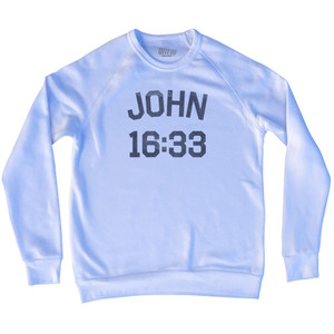 John 16 33 Adult Tri-Blend Sweatshirt by Ultras