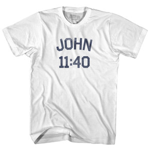 John 11 40 Adult Cotton T-Shirt by Ultras