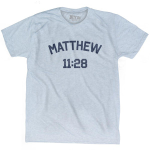 Matthew 11 28 Adult Tri-Blend T-Shirt by Ultras
