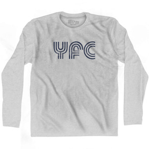 Fredericton Airport YFC Adult Cotton Long Sleeve T-shirt - Grey Heather