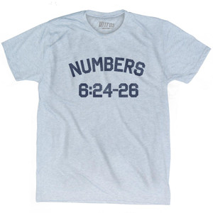 Numbers 6 24-26 Adult Tri-Blend T-Shirt by Ultras