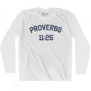 Proverbs 11 25 Adult Cotton Long Sleeve T-Shirt by Ultras