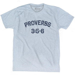 Proverbs 3 5-6 Adult Tri-Blend T-Shirt by Ultras