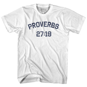 Proverbs 27 19 Adult Cotton T-Shirt by Ultras