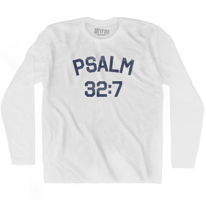 Psalm 32 7 Adult Cotton Long Sleeve T-Shirt by Ultras