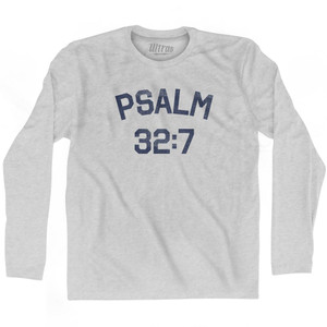 Psalm 32 7 Adult Cotton Long Sleeve T-Shirt by Ultras