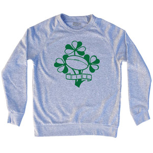 Ireland Eire Rugby Clover Adult Tri-Blend Sweatshirt by Ultras Ireland Eire Rugby Clover Adult Tri-Blend Sweatshirt by Ultras