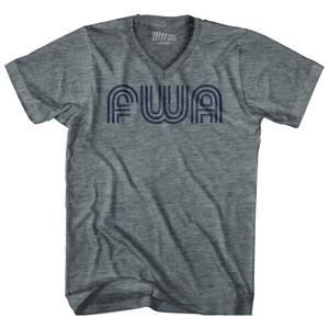 Fort Wayne Airport FWA Adult Tri-Blend V-neck T-shirt - Athletic Grey Fort Wayne Airport FWA Adult Tri-Blend V-neck T-shirt - Athletic Grey