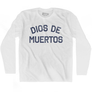 Dios De Muertos Adult Cotton Long Sleeve T-Shirt by Ultras