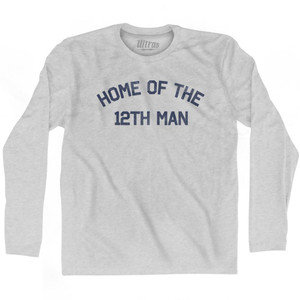 Home Of The 12Th Man Adult Cotton Long Sleeve T-Shirt by Ultras Home Of The 12Th Man Adult Cotton Long Sleeve T-Shirt by Ultras