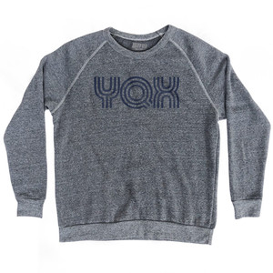 Gander Airport YQX Adult Tri-Blend Sweatshirt - Athletic Grey