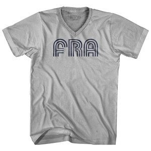 Frankfurt Airport FRA Adult Tri-Blend V-neck T-shirt - Cool Grey