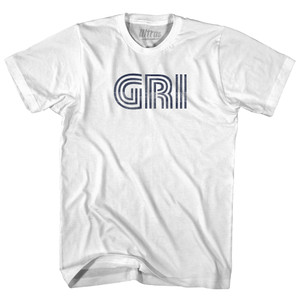 Grand Airport Island GRI Womens Cotton Junior Cut T-Shirt - White Grand Airport Island GRI Womens Cotton Junior Cut T-Shirt - White