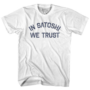 In Satoshi We Trust Womens Cotton Junior Cut T-Shirt by Ultras