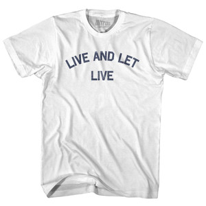 Live And Let Live Womens Cotton Junior Cut T-Shirt by Ultras Live And Let Live Womens Cotton Junior Cut T-Shirt by Ultras