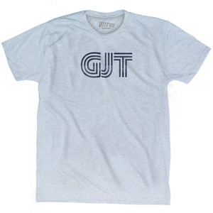 Grand Junction Airport GJT Adult Tri-Blend T-shirt - Athletic White