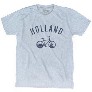 Holland Vintage Bike Adult Tri-Blend T-Shirt by Ultras
