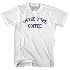 Where's The Coffee Womens Cotton Junior Cut T-Shirt by Ultras Where's The Coffee Womens Cotton Junior Cut T-Shirt by Ultras