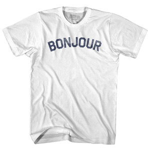 Bonjour Womens Cotton Junior Cut T-Shirt - White