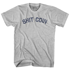 Shit Coin Womens Cotton Junior Cut T-Shirt - Grey Heather