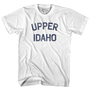 Upper Idaho Adult Cotton T-shirt - White Upper Idaho Adult Cotton T-shirt - White