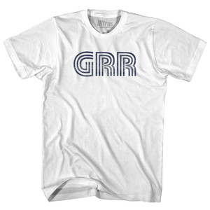 Grand Rapids Airport GRR Adult Cotton T-shirt - White