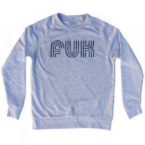 Fukuoka Airport FUK Adult Tri-Blend Sweatshirt - Heather Grey