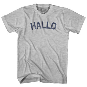 Hallo - Hello In Dutch Youth Cotton T-shirt - Grey Heather