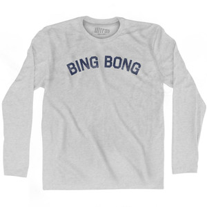 Bing Bong Adult Cotton Long Sleeve T-shirt - Grey Heather