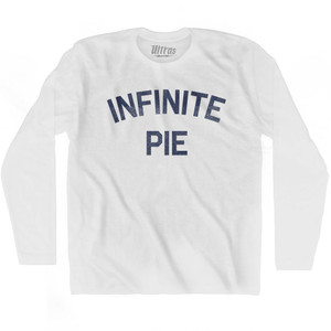 Infinite Pie Adult Cotton Long Sleeve T-shirt - White
