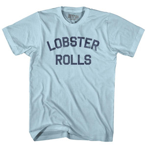 Lobster Rolls Adult Cotton T-shirt - Light Blue