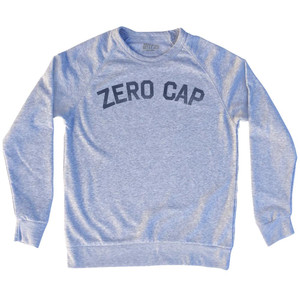 Zero Cap Adult Tri-Blend Sweatshirt - Heather Grey