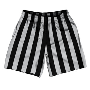 Medium Gray & Black Vertical Stripe Athletic Running Fitness Exercise Shorts 7" Inseam Shorts Made In USA by Ultras Medium Gray & Black Vertical Stripe Athletic Running Fitness Exercise Shorts 7" Inseam Shorts Made In USA by Ultras