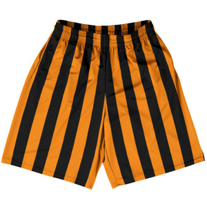 Tennessee Orange & Black Vertical Stripe Basketball Practice Shorts Made In USA by Ultras Basketball Tennessee Orange & Black Vertical Stripe Basketball Practice Shorts Made In USA by Ultras Basketball