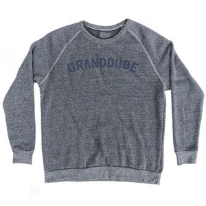 Granddude Adult Tri-Blend Sweatshirt - Athletic Grey
