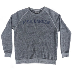 F*ck Cancer Adult Tri-Blend Sweatshirt - Athletic Grey F*ck Cancer Adult Tri-Blend Sweatshirt - Athletic Grey