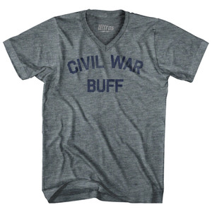 Civil War Buff Tri-Blend V-neck Womens Junior Cut T-shirt by Ultras Civil War Buff Tri-Blend V-neck Womens Junior Cut T-shirt by Ultras
