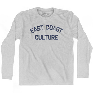 East Coast Culture Adult Cotton Long Sleeve T-shirt by Ultras East Coast Culture Adult Cotton Long Sleeve T-shirt by Ultras