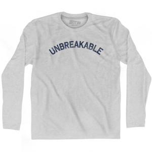 Unbreakable Adult Cotton Long Sleeve T-shirt by Ultras