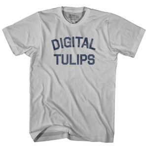 Digital Tulips Adult Cotton T-Shirt by Ultras