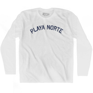 Playa Norte Adult Cotton Long Sleeve T-Shirt by Ultras