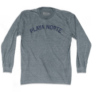 Playa Norte Adult Tri-Blend Long Sleeve T-Shirt by Ultras
