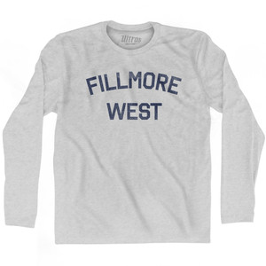 Fillmore West Adult Cotton Long Sleeve T-shirt by Ultras