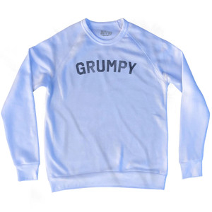 Grumpy Adult Tri-Blend Sweatshirt - White Grumpy Adult Tri-Blend Sweatshirt - White