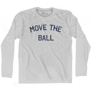 Move The Ball Adult Cotton Long Sleeve T-shirt by Ultras