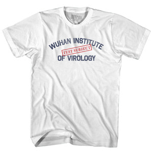 Test Subject Wuhan Institute Of Virology Womens Cotton Junior Cut T-Shirt by Ultras Test Subject Wuhan Institute Of Virology Womens Cotton Junior Cut T-Shirt by Ultras