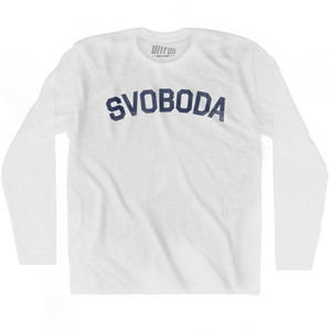 Freedom Collection Slovenian 'Svoboda' Adult Cotton Long Sleeve T-Shirt by Ultras Freedom Collection Slovenian 'Svoboda' Adult Cotton Long Sleeve T-Shirt by Ultras