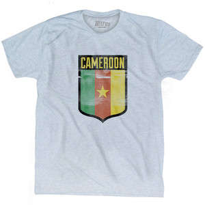 Cameroon Shield Adult Tri-Blend T-Shirt by Ultras Cameroon Shield Adult Tri-Blend T-Shirt by Ultras